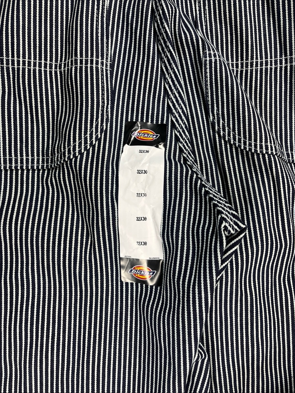 Dickies Overalls Men’s 32x30 Striped Conductor Railroad Cotton Bib NWT - Picture 11 of 12